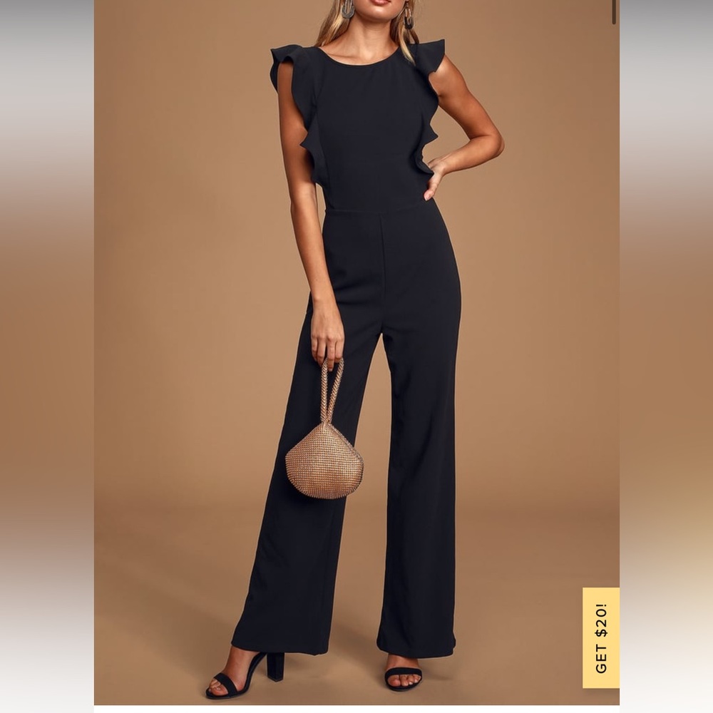 Lulu’s Black Wide Leg Jumpsuit